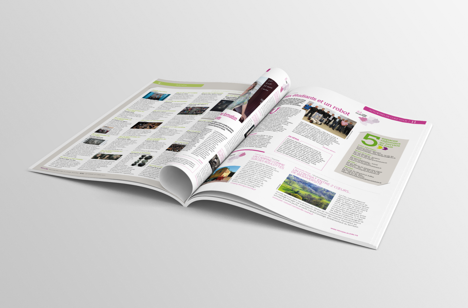 Liner Communication Mise en page magazine